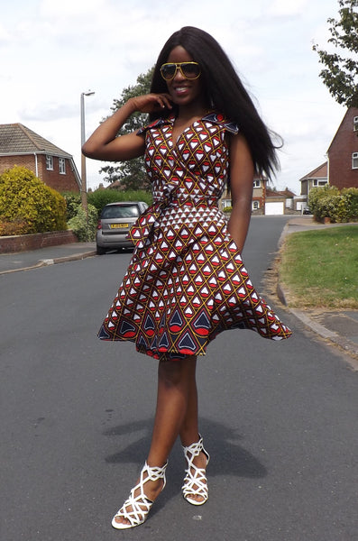 Alicia African Wrap Dress – AfricanFashionAllure